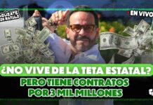 Abelardo niega la teta estatal, pero su empresa succionó $3 mil millones en contratos