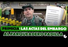 Las actas donde se aprobó el embargo al Parqueadero Padilla