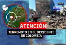 Fuerte terremoto de 7.4 en el occidente de Colombia